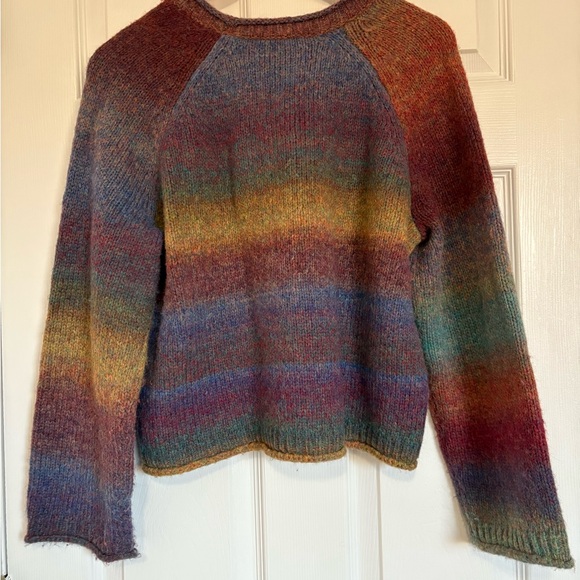 Madewell Wool Blend Multicolor Cropped Sweater - Picture 6 of 7